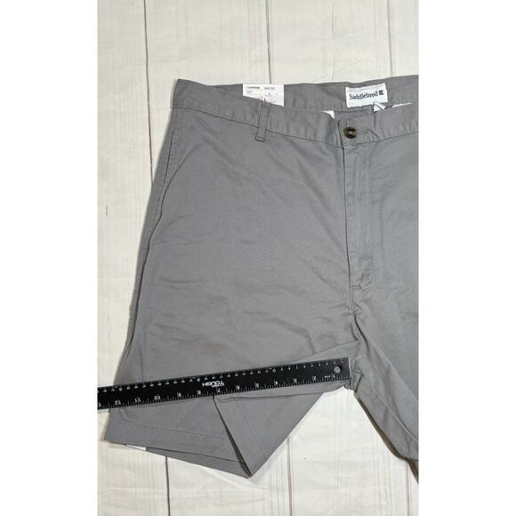 Saddlebred Shorts Mens Size 38 Chino Comfort Flex Flat Front Grey 7" Inseam NWT - Picture 6 of 6